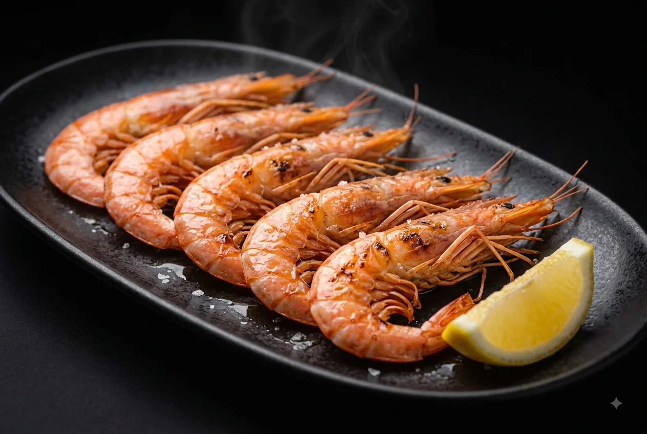 Gambas blancas de Motril a la plancha
